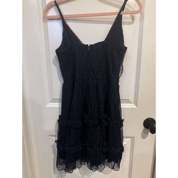 Speechless Nordstrom NWT Navy Riffle Mini Party Dress Size 5 - Picture 5 of 10